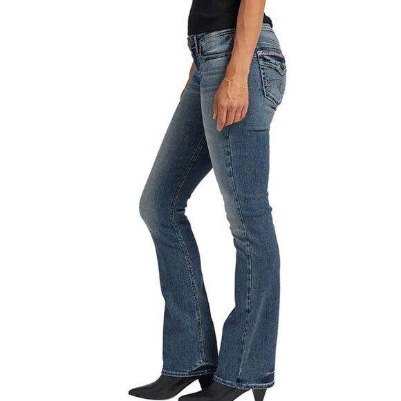 SILVER JEANS CO. Women’s 23x35 Power Stretch Low-Rise Slim Bootcut Jeans | NWT - Picture 1 of 5